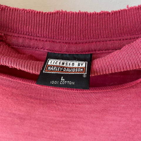 Thrashed 90's Harley Pocket Tee - Large