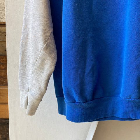 70's Two Tone Raglan Crew - Medium