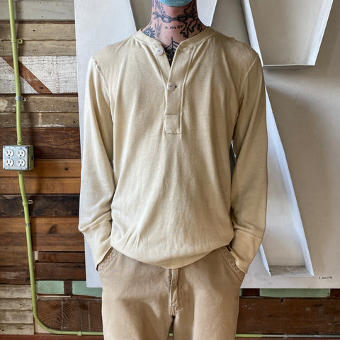 60’s Thermal Henley - Large