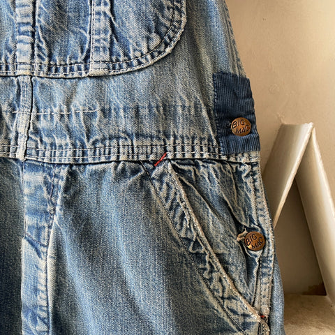 70’s Repaired Big Mac Denim Overalls - Small