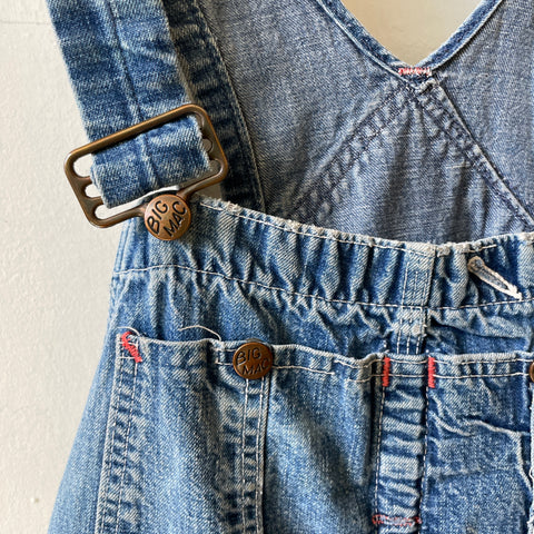 70’s Repaired Big Mac Denim Overalls - Small