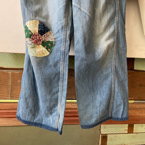 70’s Repaired Big Mac Denim Overalls - Small