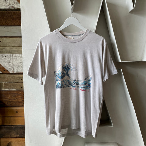 80's Great Wave Art Tee - Large