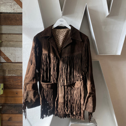 70's Joo-Kay Leather Fringe Jacket - Medium