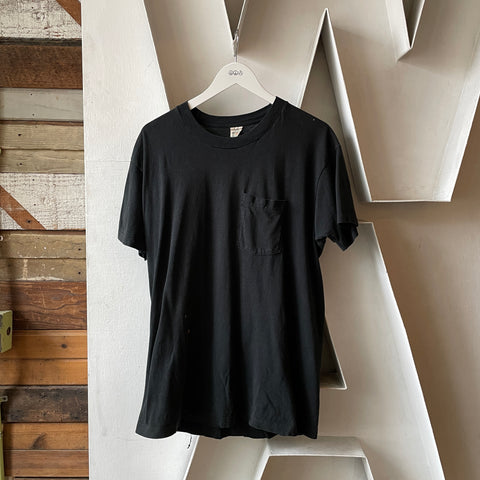 80’s FOTL Black Pocket Tee - XL