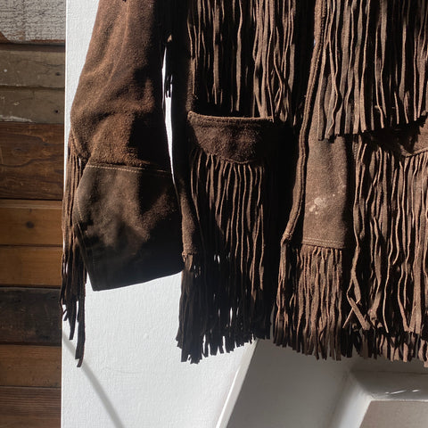 70's Joo-Kay Leather Fringe Jacket - Medium