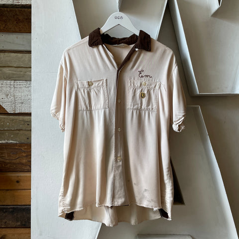 60’s Nat Nast Chainstitched Loop Collar - Medium