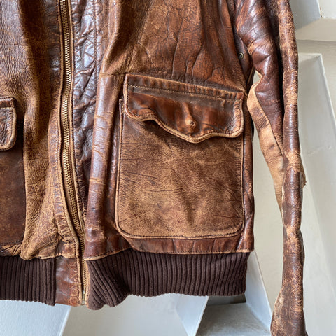 40's WW2 Horsehide A-2 Jacket - Medium
