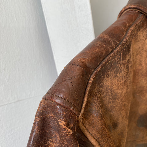 40's WW2 Horsehide A-2 Jacket - Medium