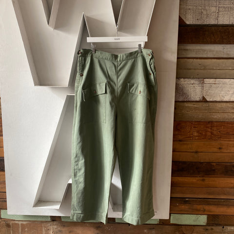 50's HBT Front Pocket Pants - 36” x 26.5”