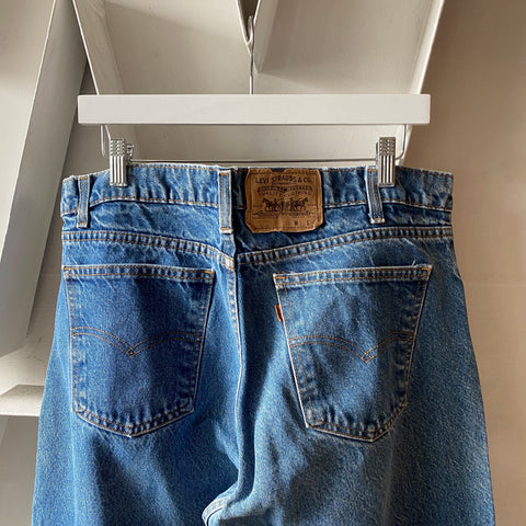 80's Levi’s 517 Orange Tabs - 35” x 28.5”