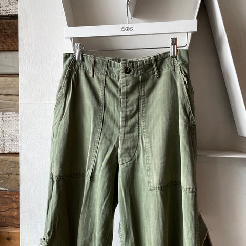 50’s Thrashed HBT Fatigue Pants - 28” x 31”