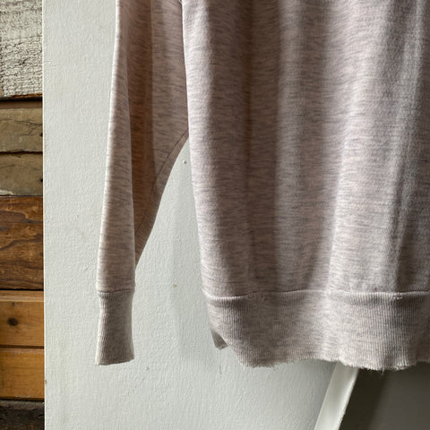 70’s Contrast Stitch Raglan Crewneck - XS