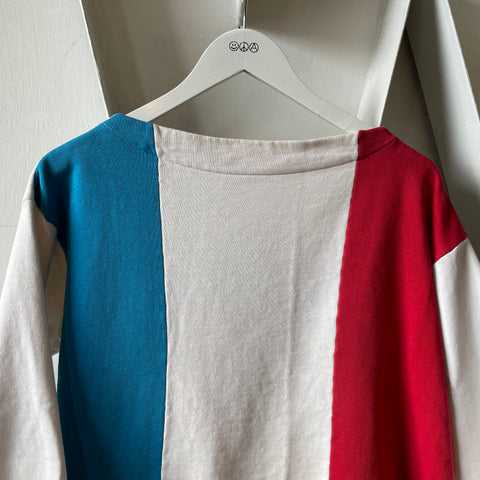 60’s Striped Boatneck Sweatshirt - Large