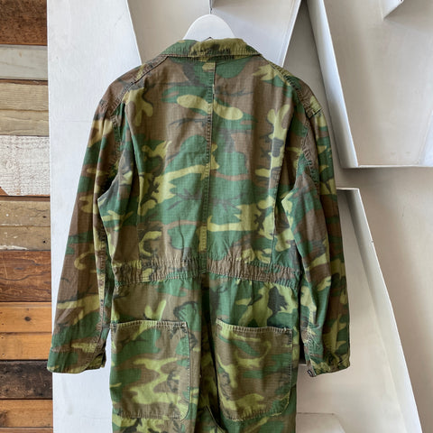70’s Wreath Button ERDL Jump Suit - Small