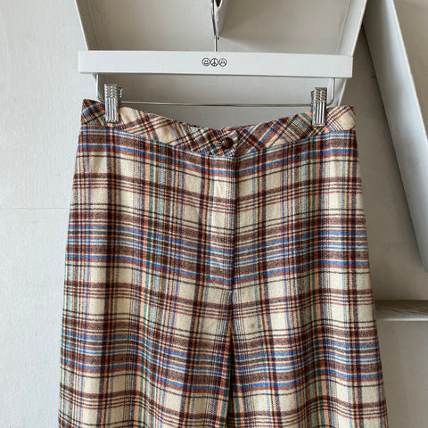 70's Plaid Women’s Trousers - 29” x 33”
