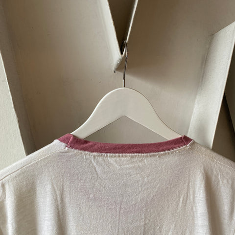 80's Fisherman Ringer Tee - Large
