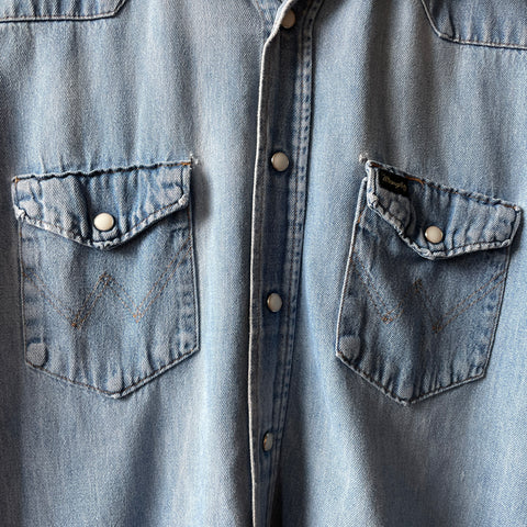 70’s Wrangler Denim Western Shirt - Small