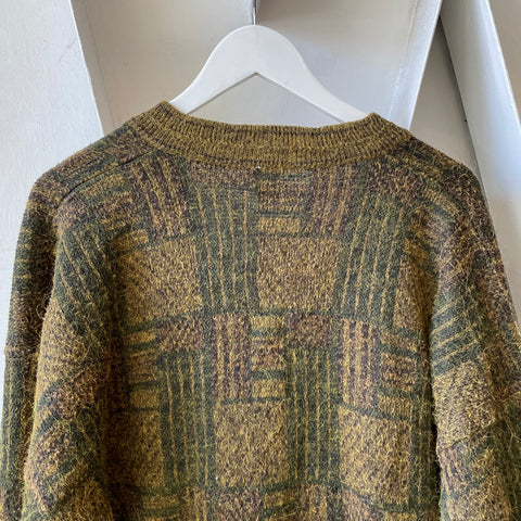 60’s Fuzzy Cardigan Sweater - Large