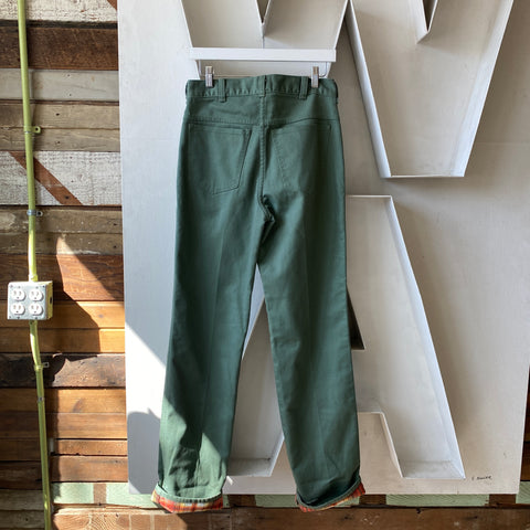70's Flannel Lined Pants - 30” x 34”