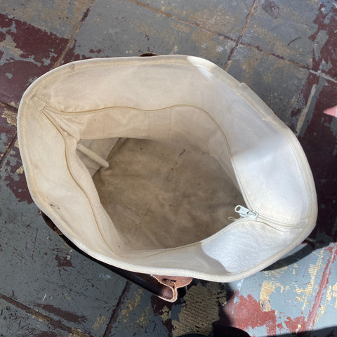 Leather Strap Tote - Small