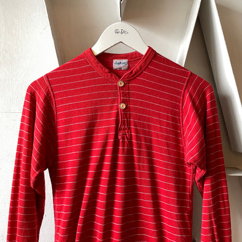 70’s Candy Cane Duofold Henley Thermal - Medium