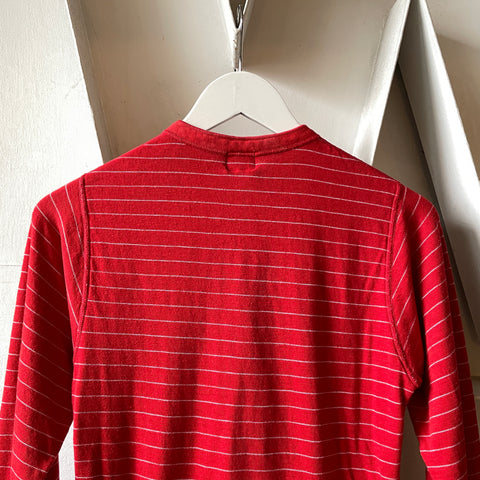70’s Candy Cane Duofold Henley Thermal - Medium