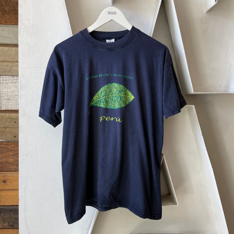 90’s “Coca Leaf Is Not A Drug” Tee - Medium