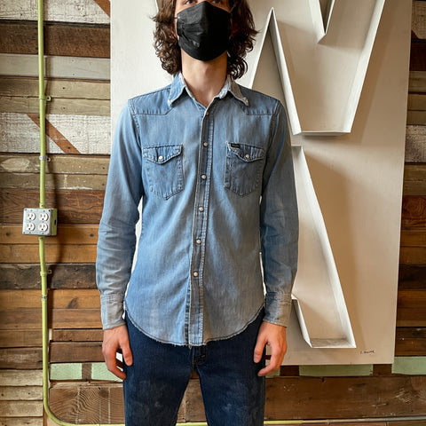 70’s Wrangler Denim Western Shirt - Small
