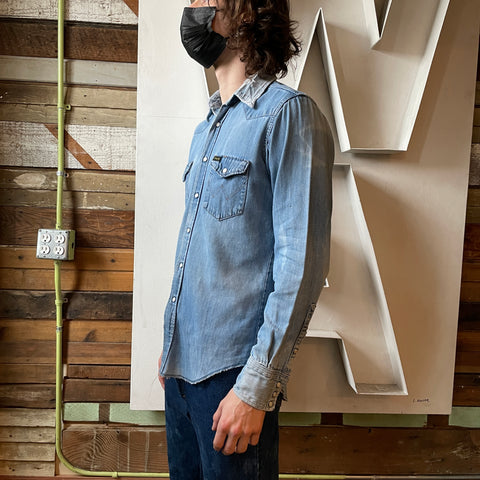 70’s Wrangler Denim Western Shirt - Small