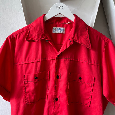 70's Cotton Bowling Shirt - Medium