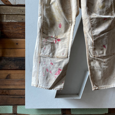 80's Round House Painter Dungarees - 35” x 26”