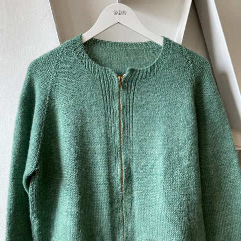 60’s Wool Zip Sweater - Medium