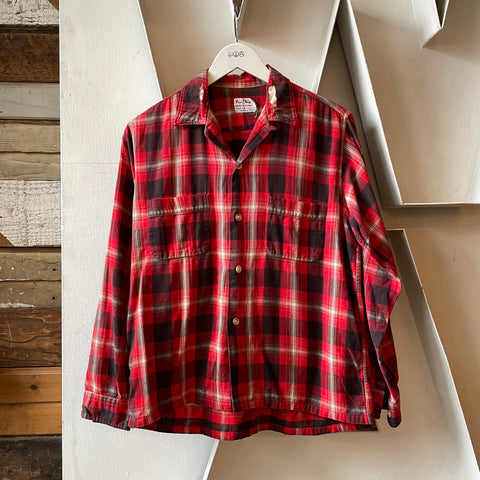 60’s Plaid Loop Collar - Medium