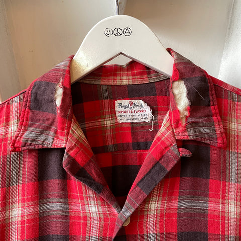 60’s Plaid Loop Collar - Medium