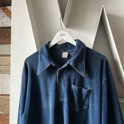 70’s Velvet Pullover Rugby - XXL