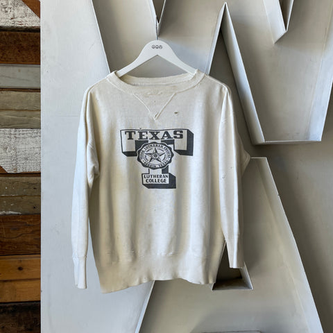 50’s Single V Texas Lutheran College Sweatshirt - Medium