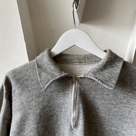 60’s Heather Zip Sweat - XL