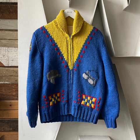50’s Motorcycle Cowichan Sweater - Large
