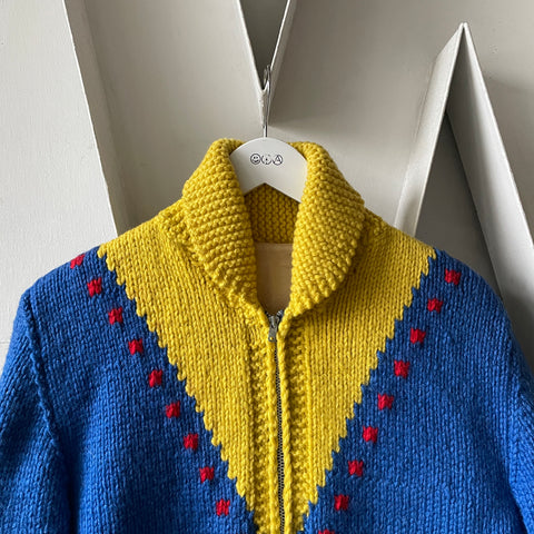 50’s Motorcycle Cowichan Sweater - Large