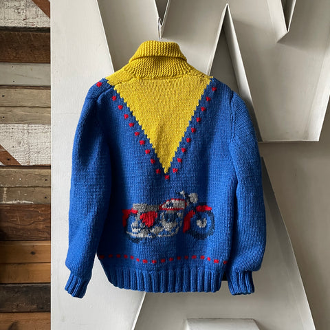 50’s Motorcycle Cowichan Sweater - Large