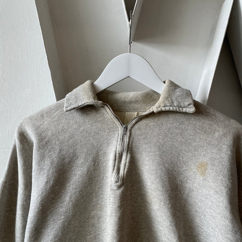 60’s All Cotton Zip Sweat - XL