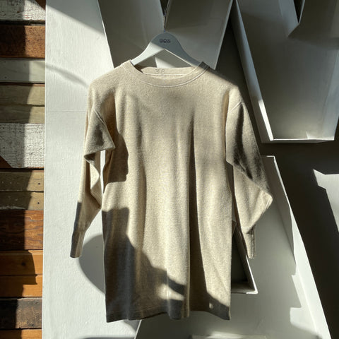 60’s Wool Knit Long Sleeve Tee - Medium