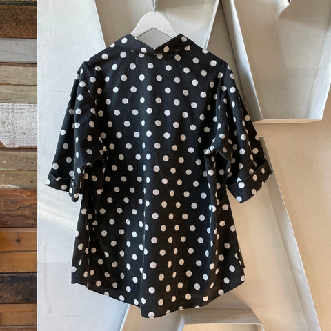 90’s Polka Dot Button Up - XL