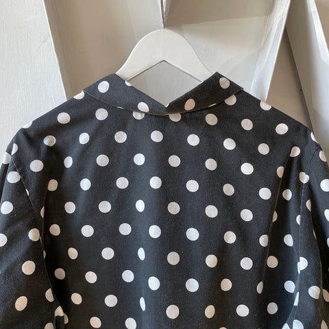 90’s Polka Dot Button Up - XL
