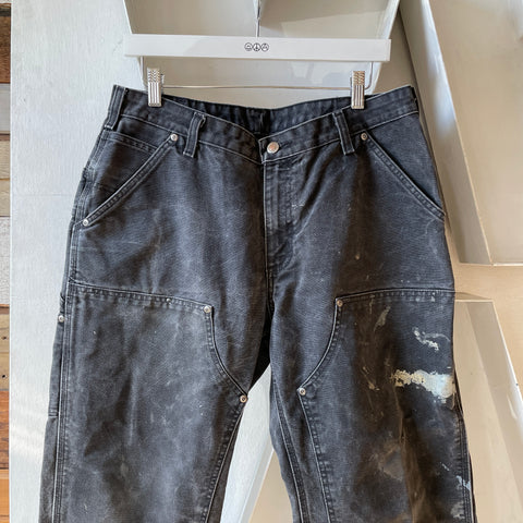 90’s Thrashed Cropped Carhartt Dungarees - 33” x 23”