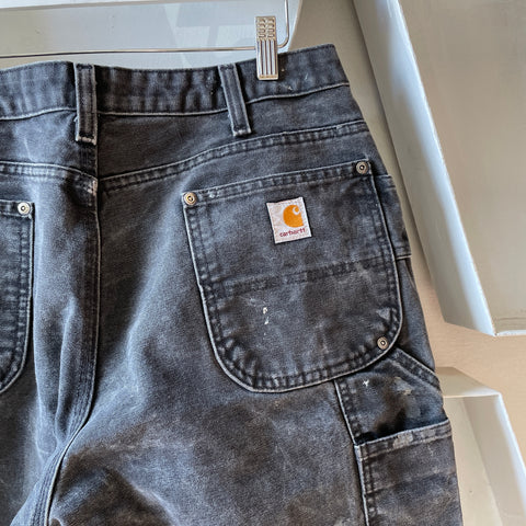 90’s Thrashed Cropped Carhartt Dungarees - 33” x 23”