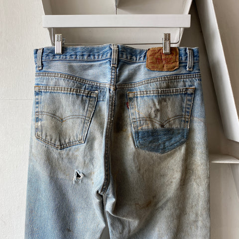 80's Levi’s 501xx Patchwork - 33” x 32.5”