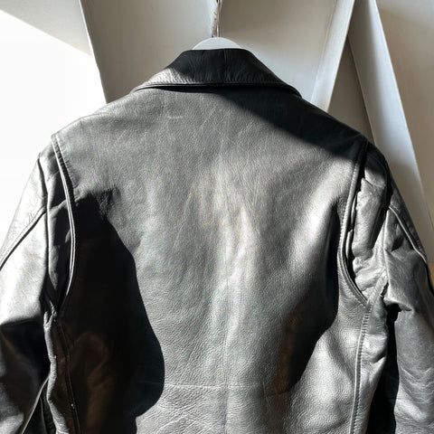 80’s Leather Moto Jacket - Medium