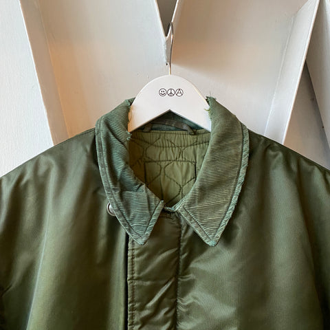 70’s Stenciled Impermeable Deck Jacket - Large